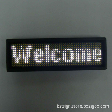 White Color LED Name Badge (BST1248AW)